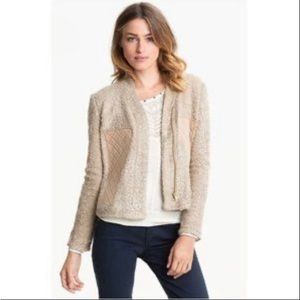 Greylin Cream Boucle Sweater Jacket M